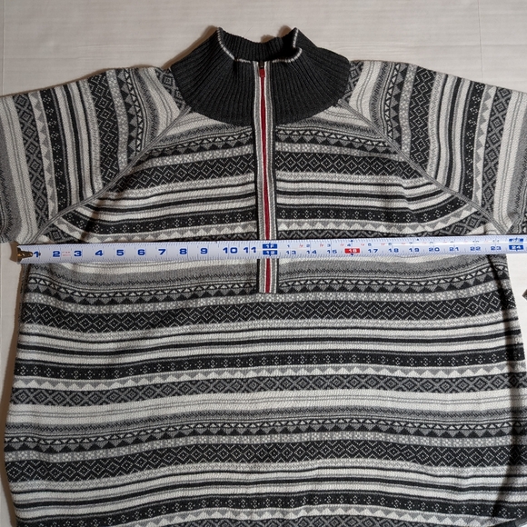 Eddie Bauer Nordic Pattern Sweater Black & White - Picture 11 of 13